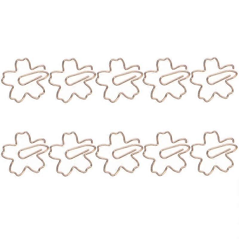 Metal Special-shaped Paper Clips File Classification And Storage Paper Clips 10pcs /Box Sakura
