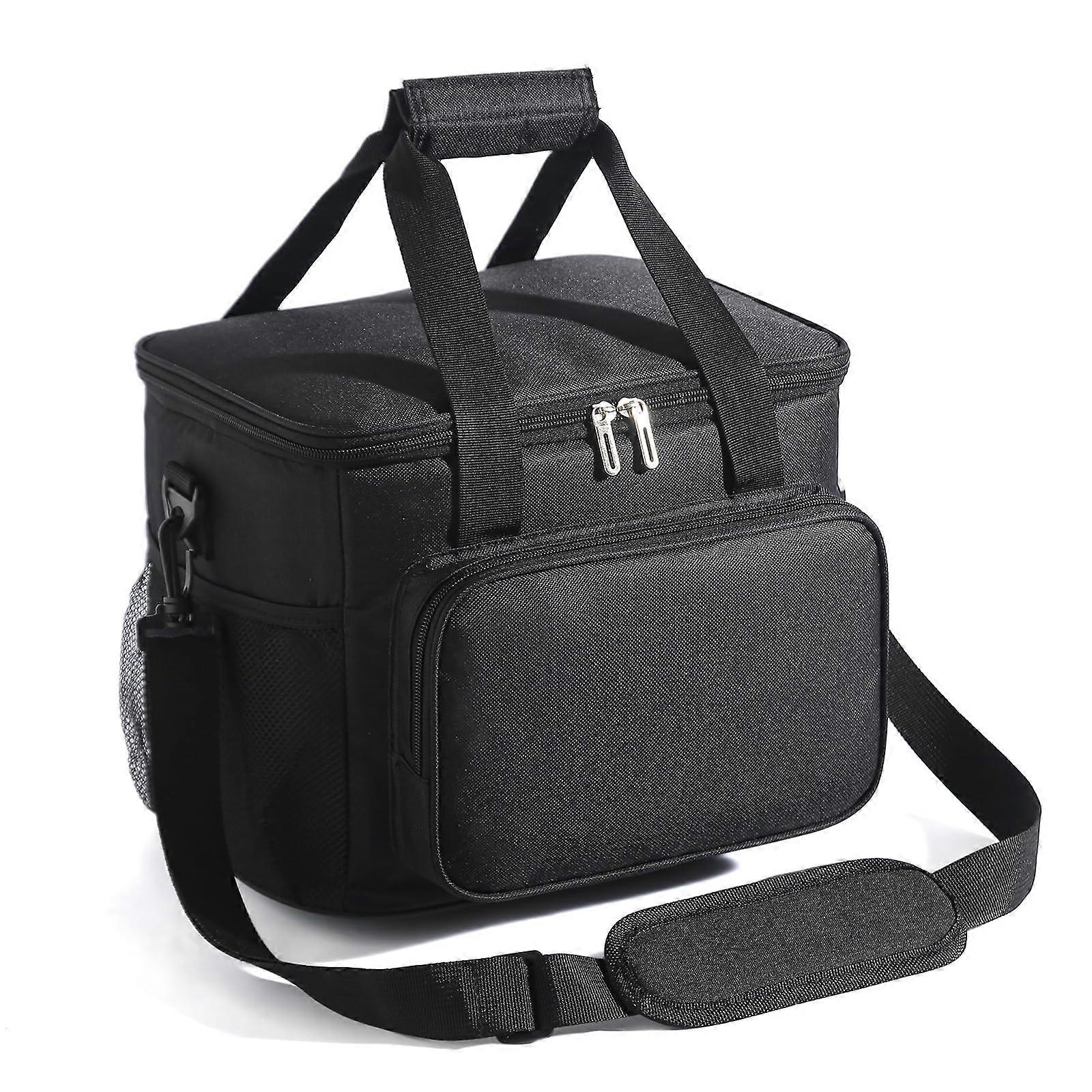 Insulated Lunch Bag, 24-Can Leakproof Cooler with Shoulder Strap for Travel