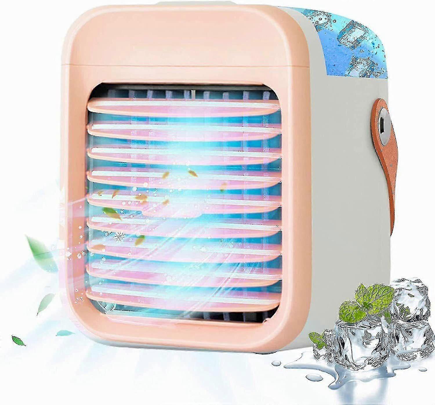 Qinux Airgo Mini Air Cooler Portable Air Cooler Conditioning Fan Unit Chiller Purifier Desk Bedroom Study-q
