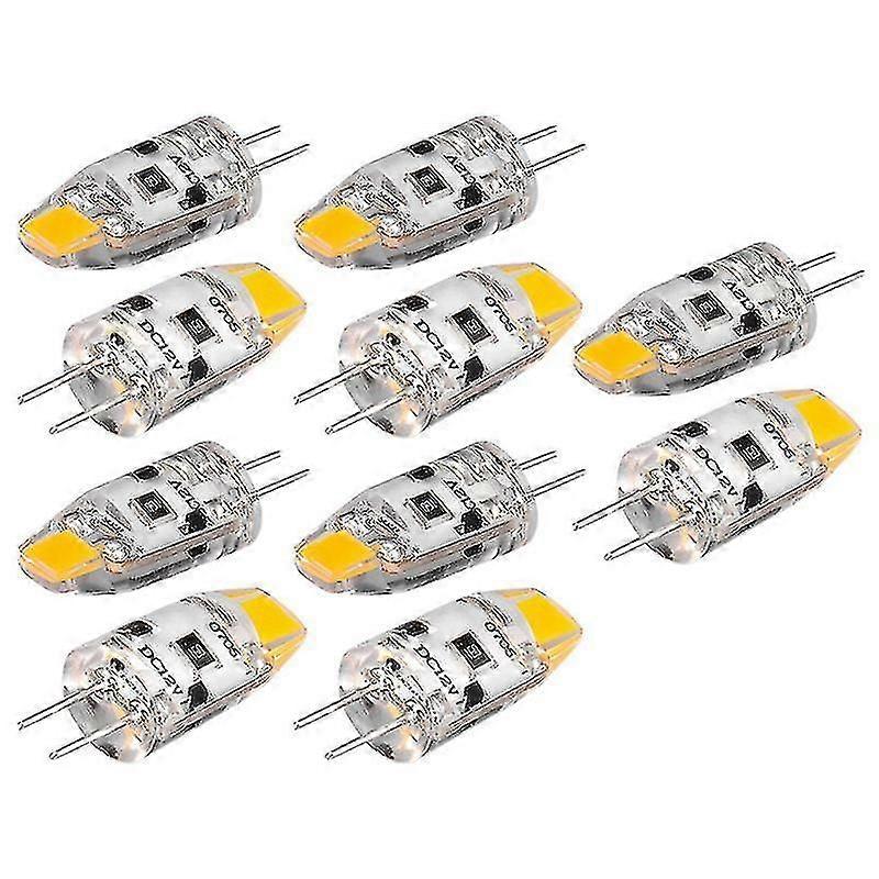 G4 Led Bulb 12v Dimmable Cob Led G4 Bulb 1.5w 360 Beam To Replace 15w Halon Lamp (10pcs Warm )
