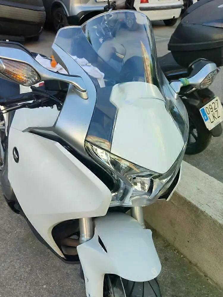Motorcycle Double Bubble Windshield WindScreen Screen compatible for2010-2014 2015 2016 VFR1200F VFR1200 VFR 1200 F FA FDA Black MAXP