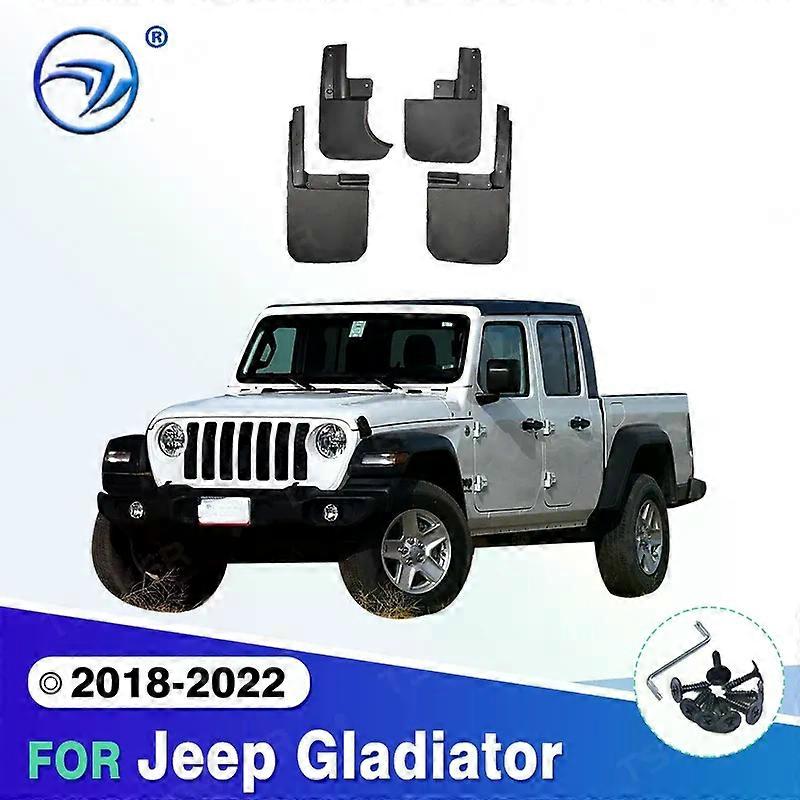 Exquis Pour Jeep Gladiator 2018-2022 2019 2020 2021 Bavettes Garde-boue Garde-boue Garde-boue Garde-boue Garde-boue Aile voiture Accessoires