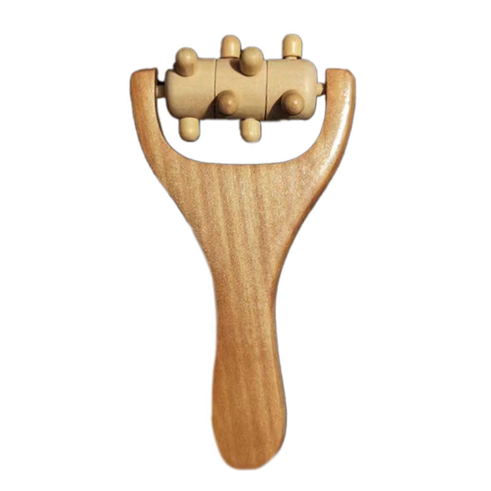 Portable Massage Device Versatile Wood Massage Tool Easy to Use Body Roller for Tension Release