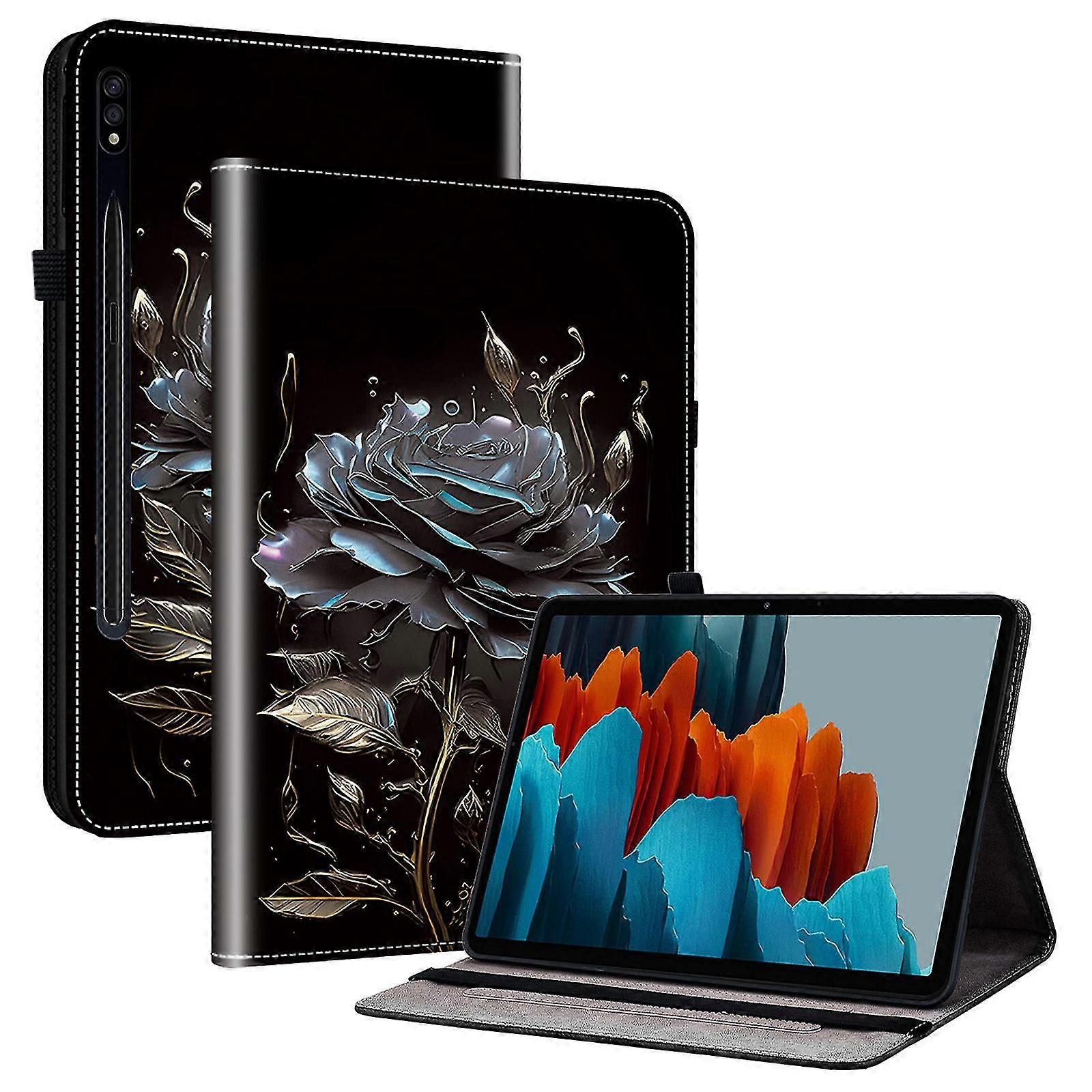 compatible Samsung Galaxy Tab S7/ S8 Cases Pattern Printing Flip Tablet Shell with Card Slot