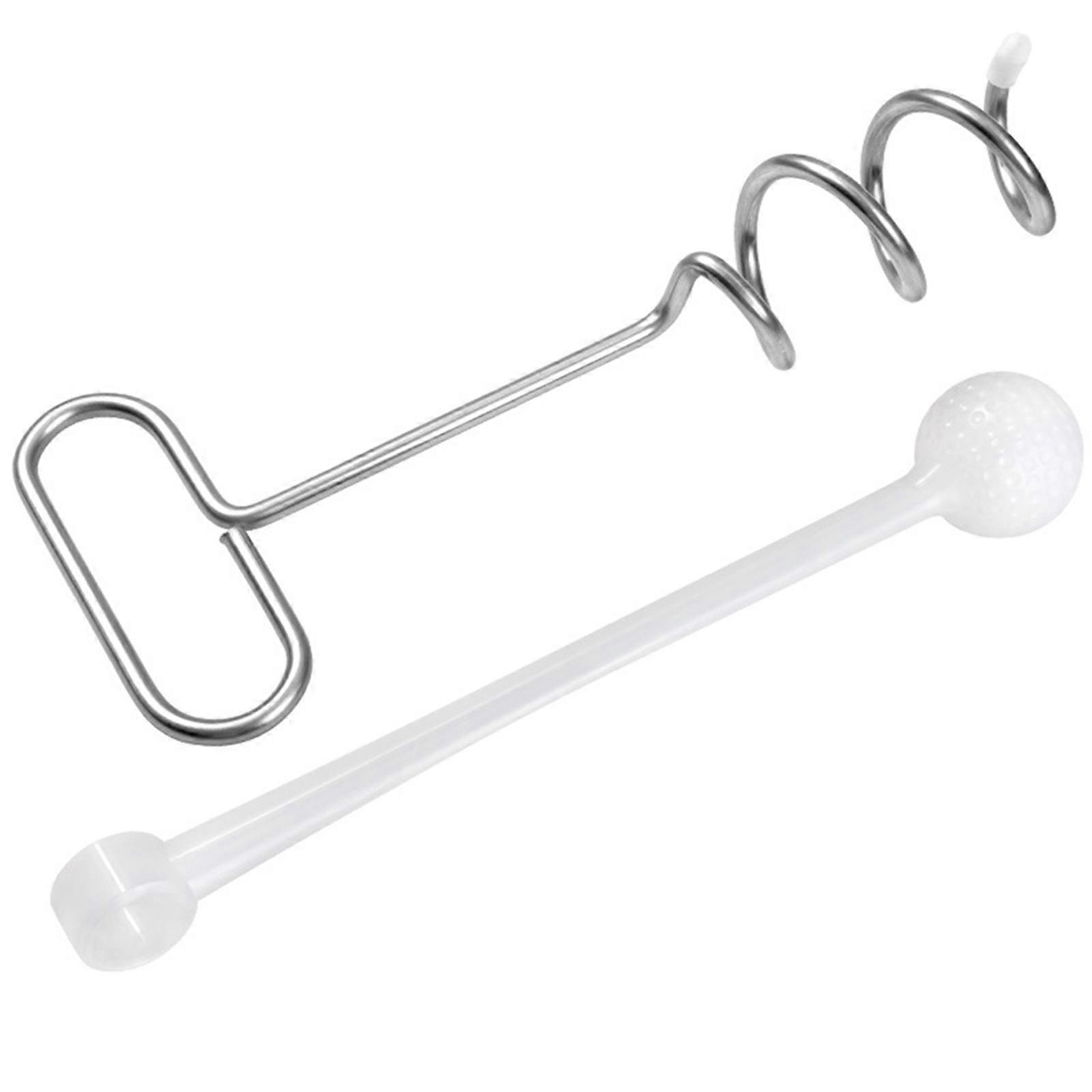 Golfs Swing Trainers with Spiral-Stake Pro Golfs Plane Impact Training Tool Golfs Training Tool