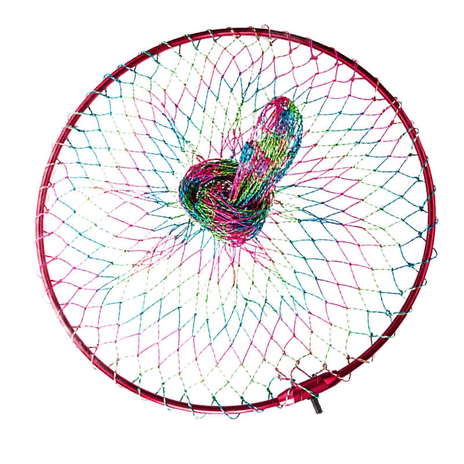 Fish Landing Net Foldable 8mm Screw Fish Releasing Net Accessories Dip Net Head