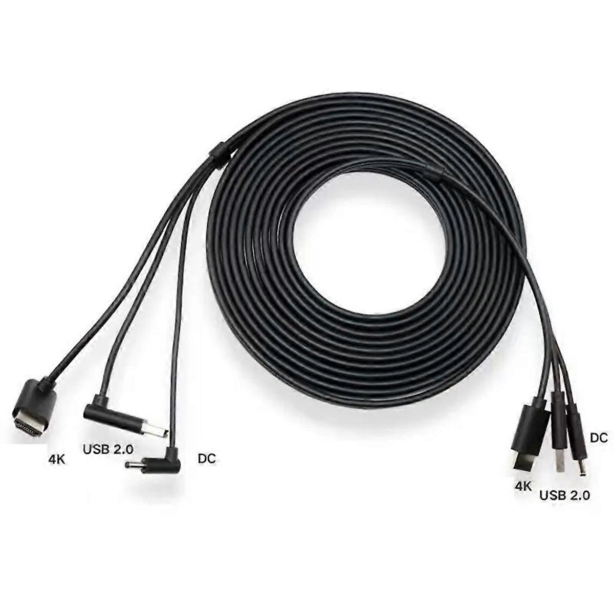 For 3-In-1 Accessories Replacement Cable -Compitable 5M, USB, Power VR Games