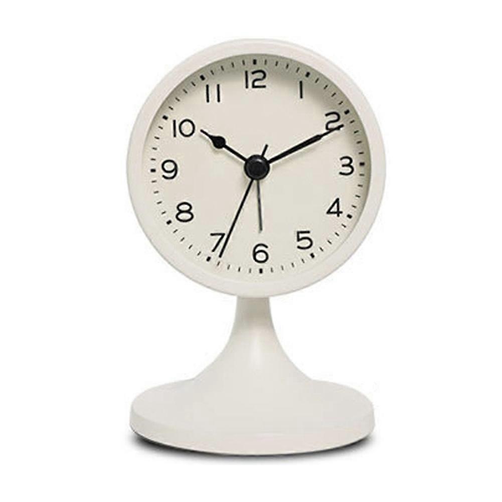 Nordic Metal Round Alarm Clock, Silent Table Clock, Home Decor B