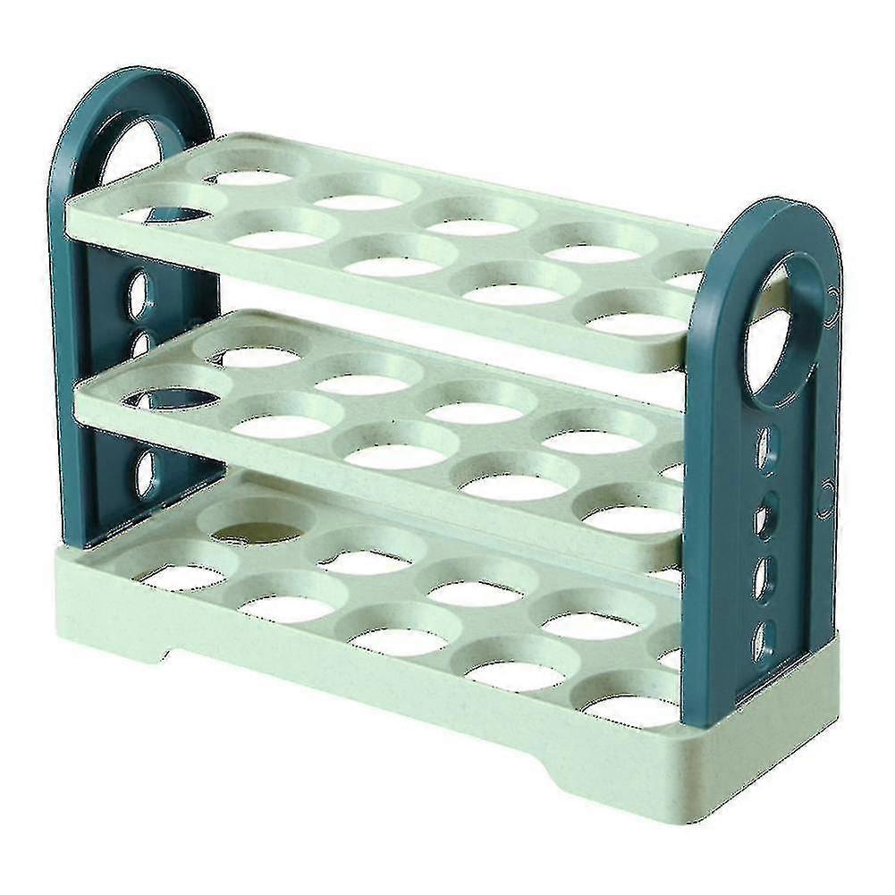Space-Saving Rotating Fridge Egg Storage Box with Egg Holder Case Organizer