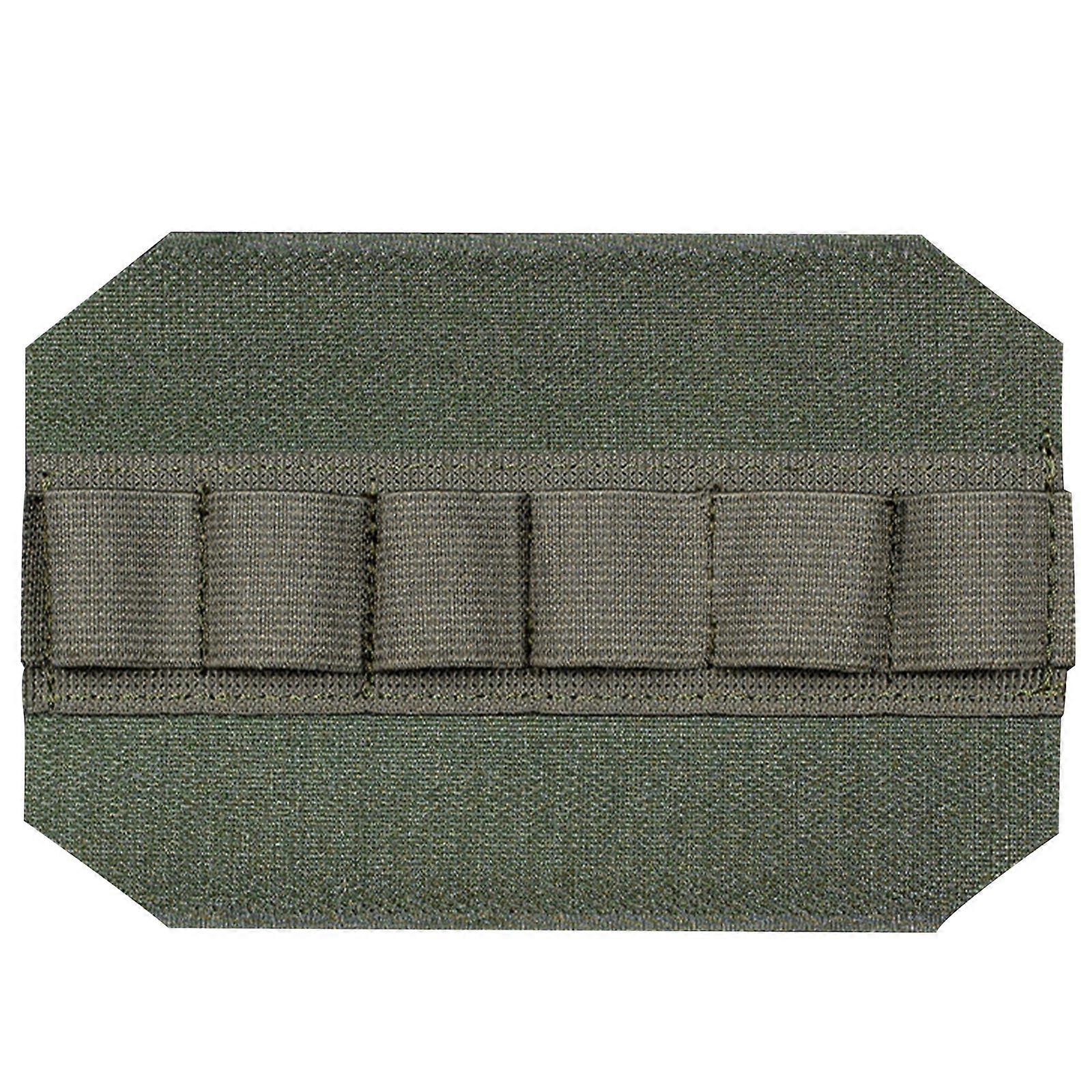 Military Elastic Holder Cartridge Shooting Pen Organizers Storage Bag Hook Loop Portable Loop Panel Drop Pouch Insert  6 hole green