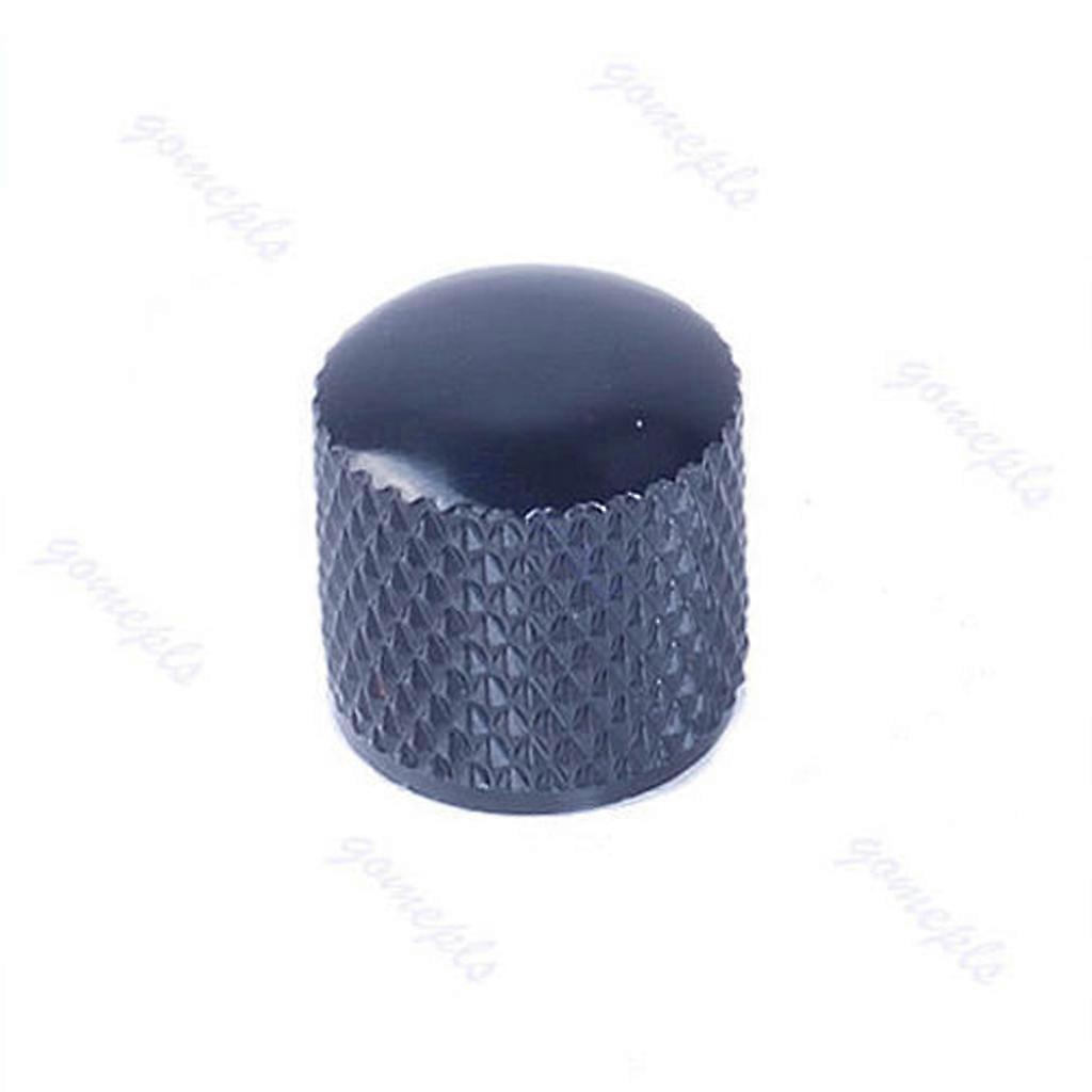 مقبض ضبط نغمة حجم معدنية قبة مقبض للغيتار الكهربائي باس FD TL Silver S