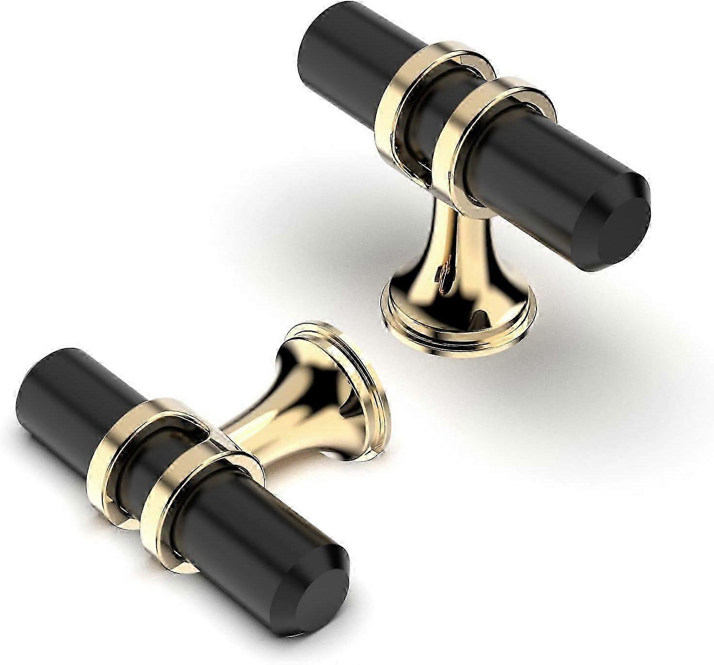 Pack Cabinet Knobs - Drawer Pulls, Door Handles, Cupboard Knobs, Dresser Pulls, Kitchen Cabinet Knobs, Drawer Pulls, Bathroom Handles - Gold and Black