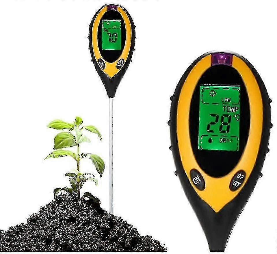 Soil Detector Ph Tester Light Detector Humidity Moisture Tester Temperature Meter
