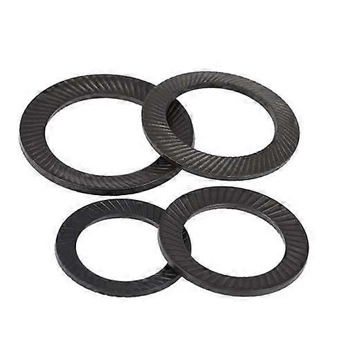 M20 M22 M24 M30 Steel Locking Washers - Double Face Teeth Self-Locking Lock Washers Set (Inner Diameter: M30) 5PCS