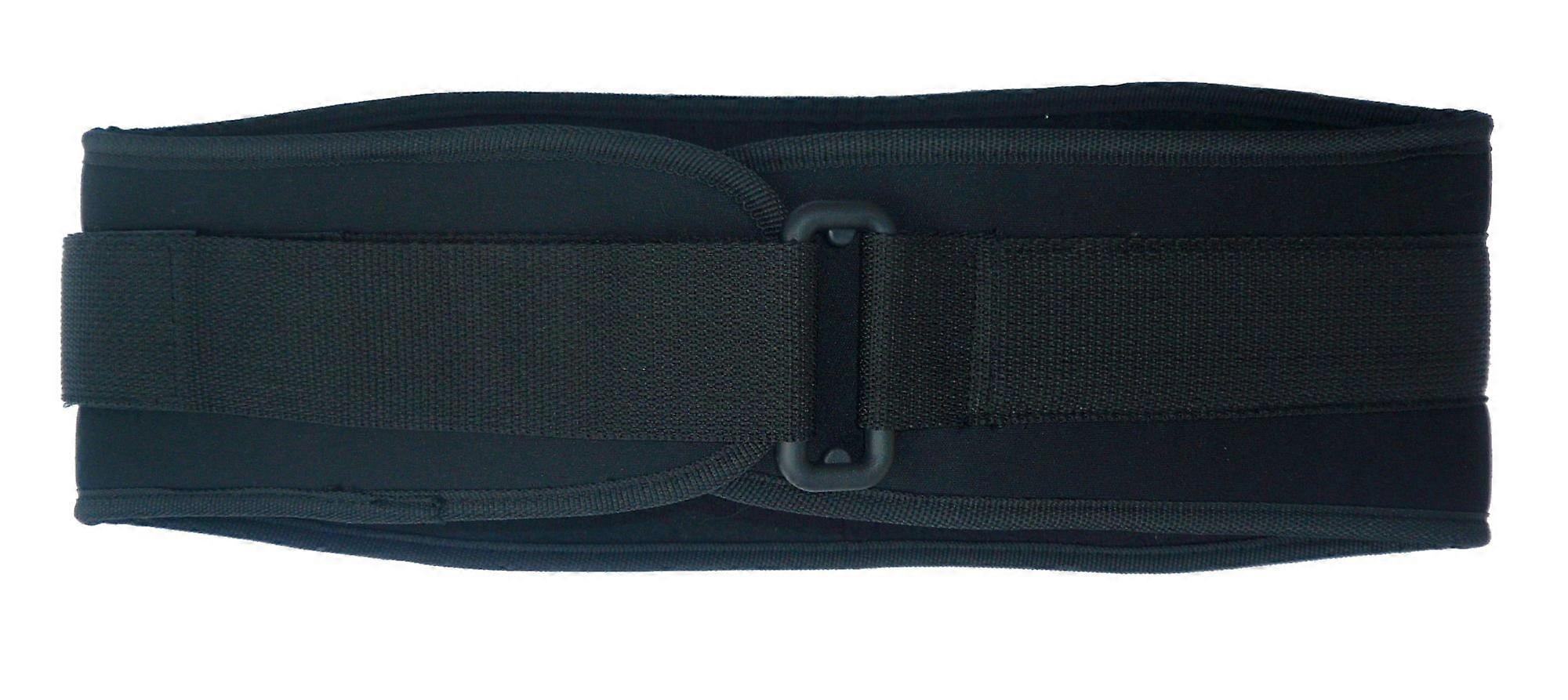 Back Support, Black, 6 in. Wide, Nylon, M