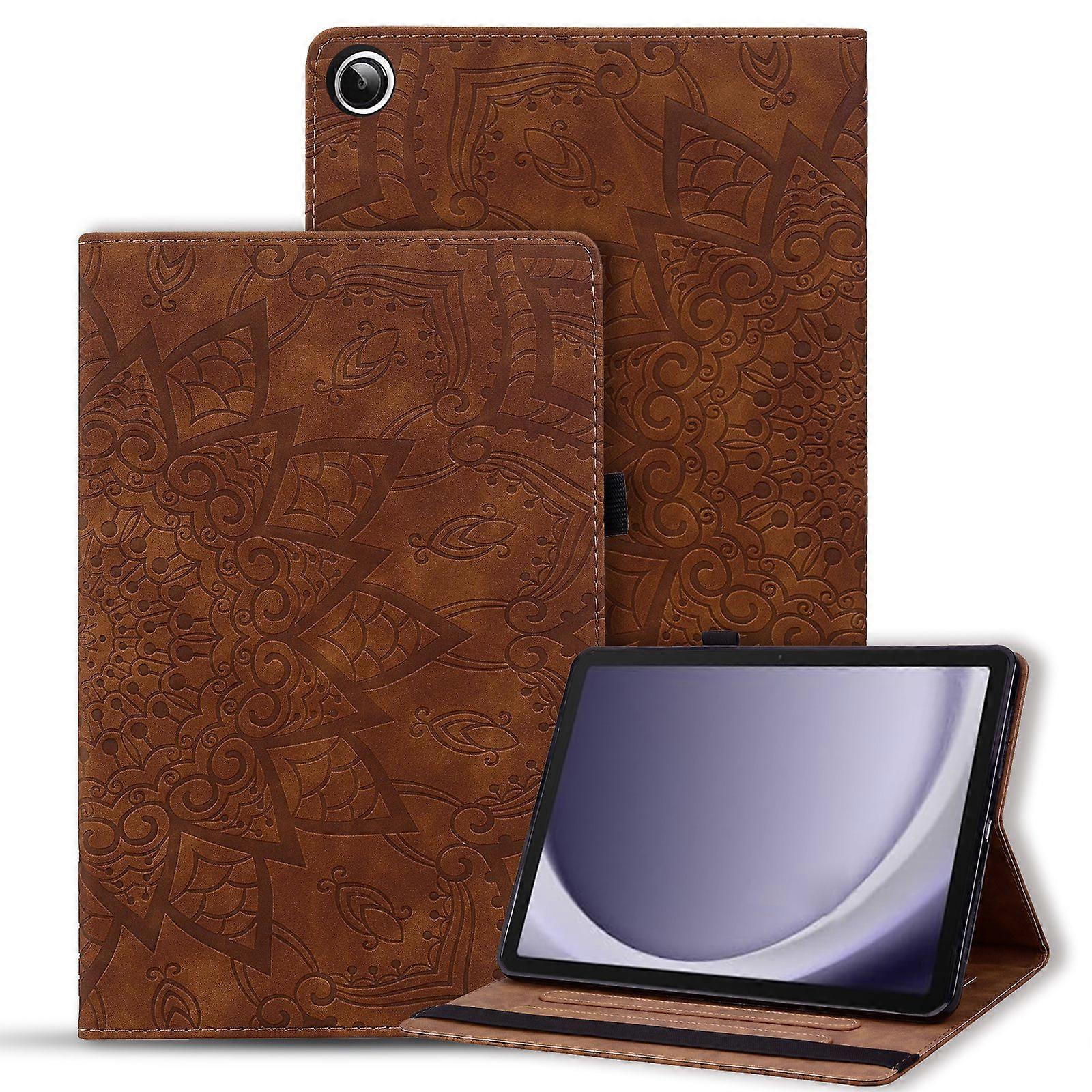 Calf Texture Embossed Leather Tablet Case