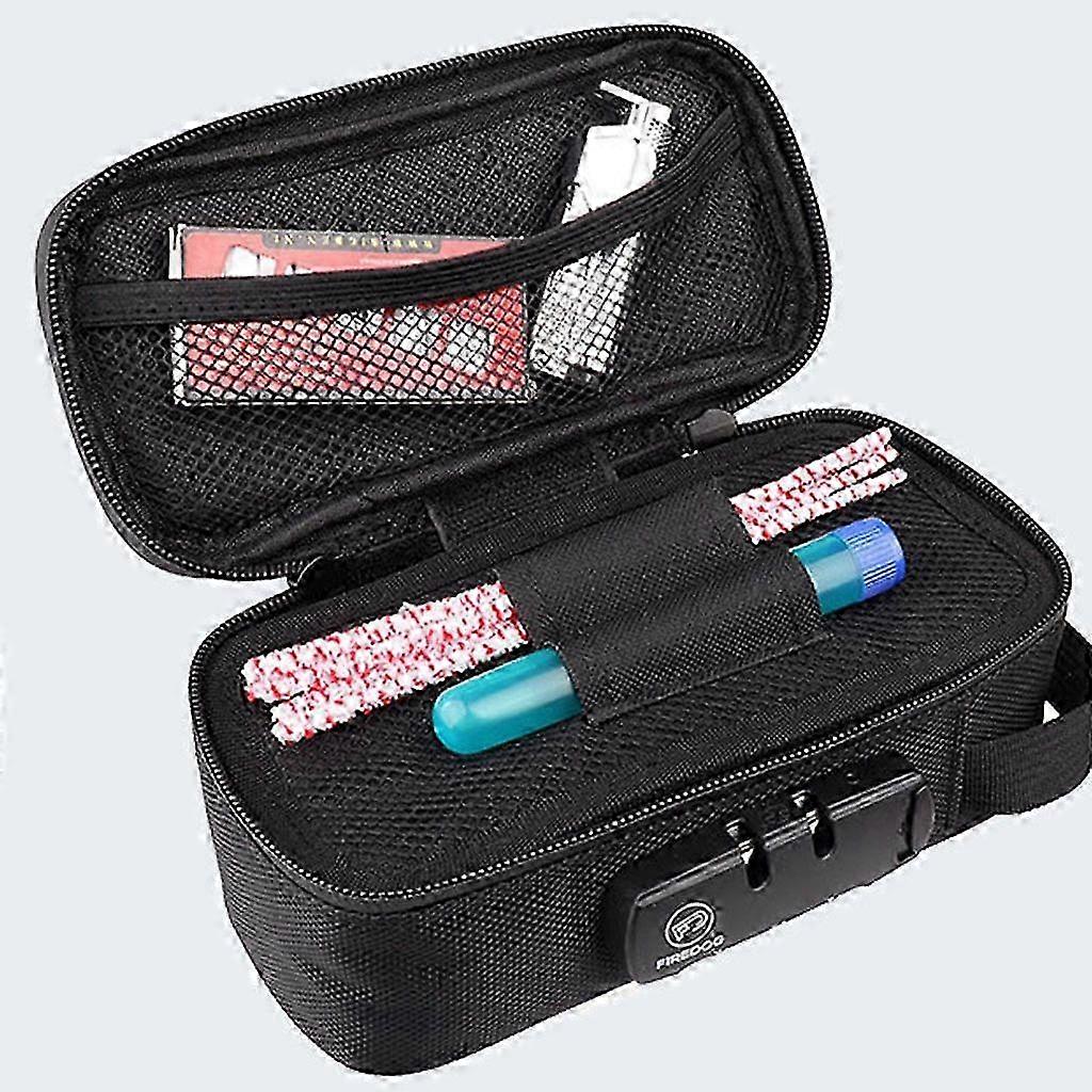Smell Proof Bag with Lock, Carbon Lined Odor Proof Case Containers charcoal bag