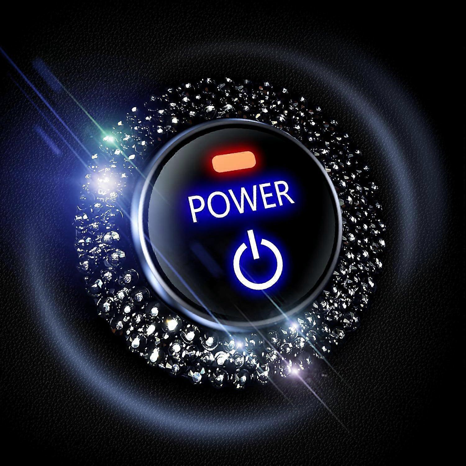 High quality brand new  Car Engine Start Stop Ignition Button Logo Sticker, Shiny Crystal