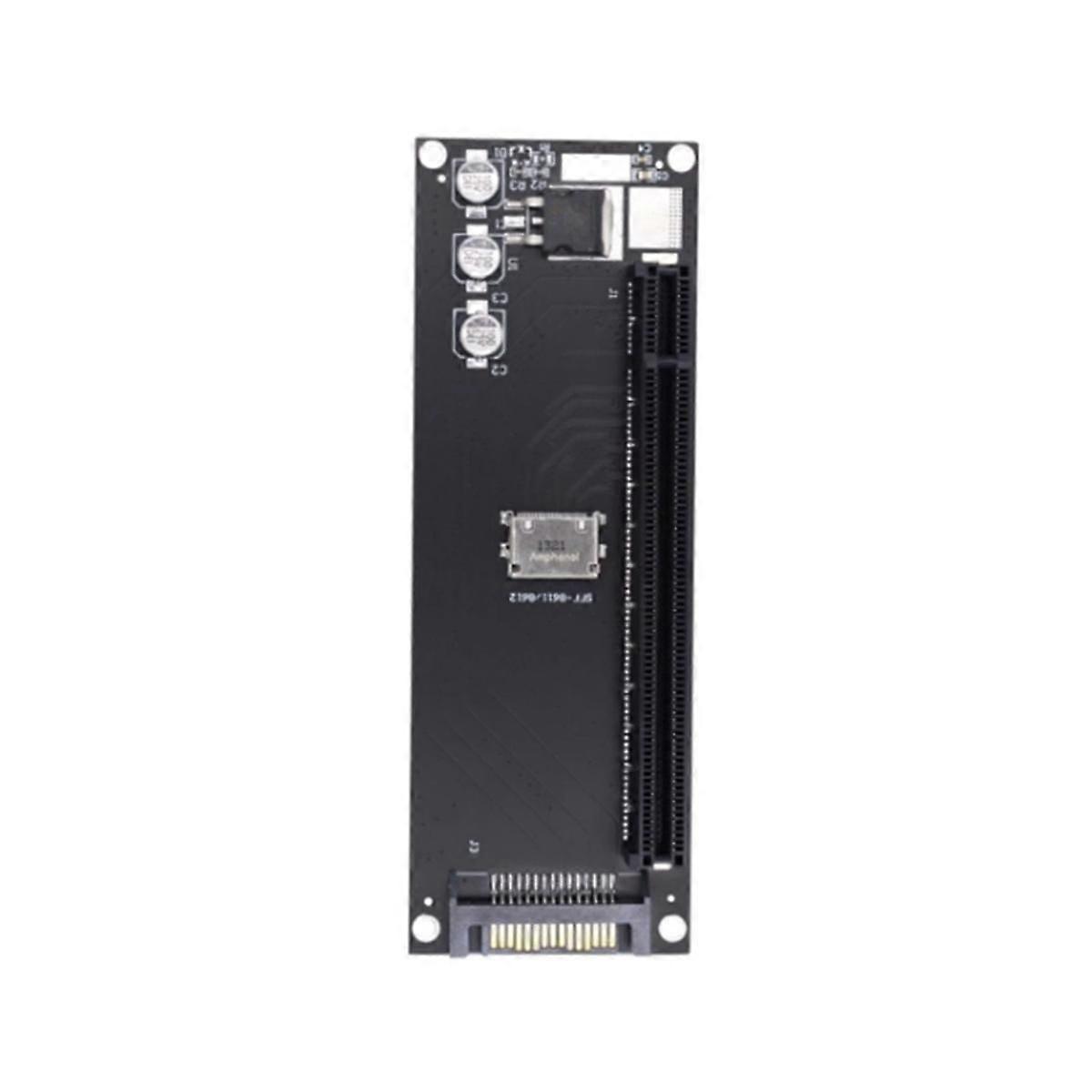 PCIe to SFF-8611 Adapter,Oculink SFF-8611 to PCIe PCI-Express 16X 4X Adapter with SATA Power Port for Mainboard Graphics