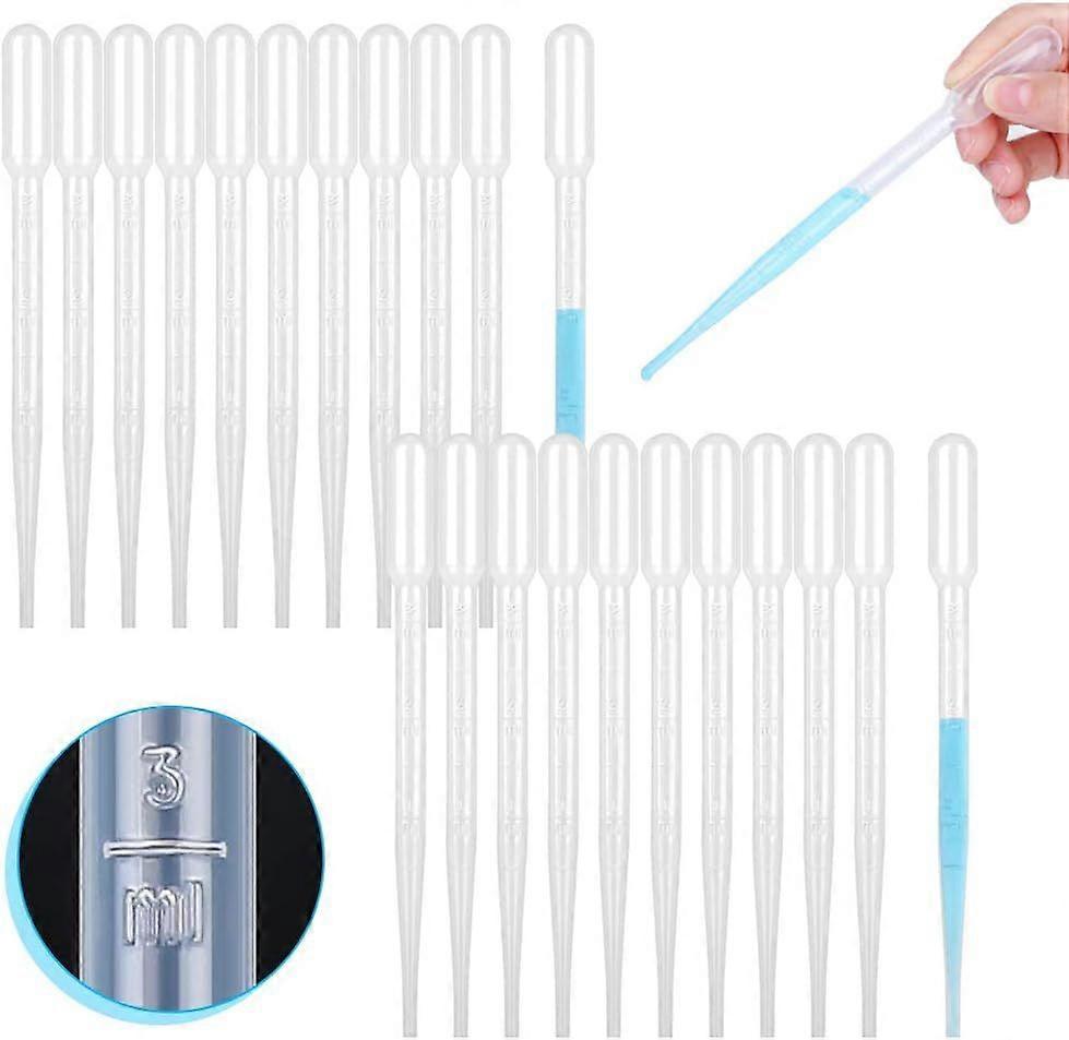 High quality brand new 100PCS Plastic Disposable Transfer Pipettes, 3ml