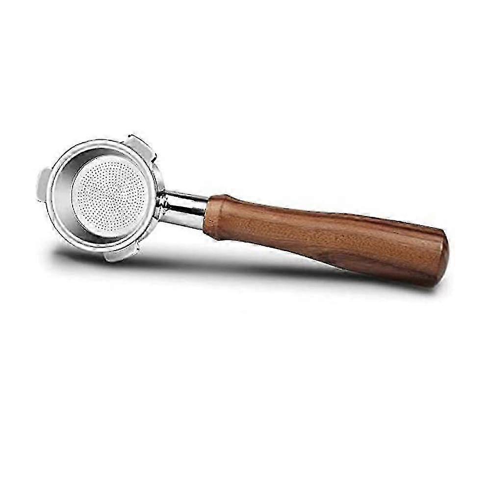 Bottomless Portafilter 51mm For Ec680/ec685 Coffee Machine Filter 51mm, Three Ear Wooden Handle
