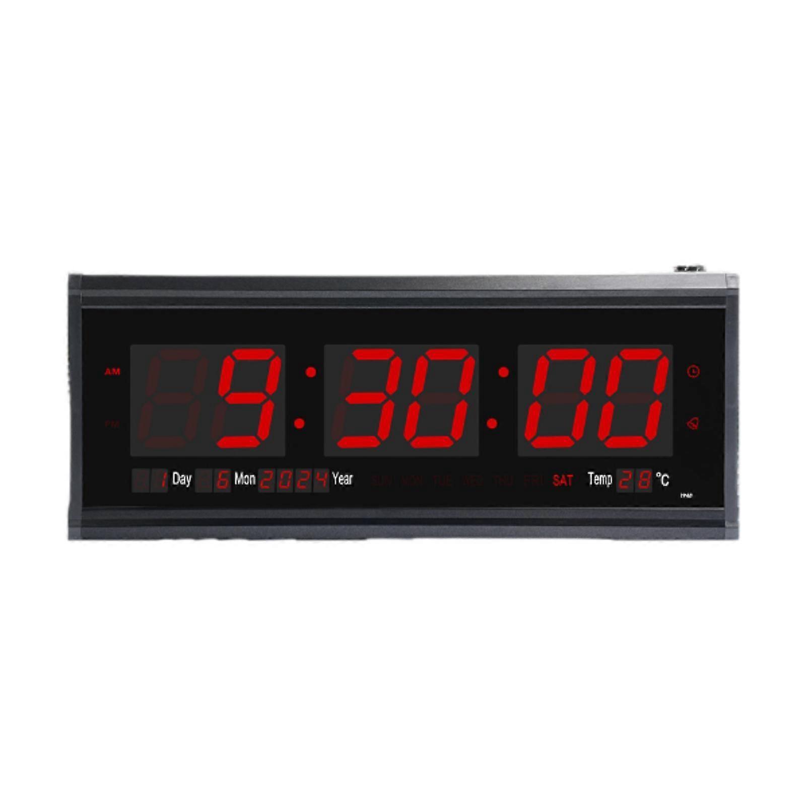 Digital Wall Clock Multifunctional Alarm Clock for Home Bedroom Classroom