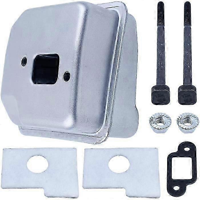 MS180 Exhaust Muffler Compatible With Stihl 017 018 MS170 MS180 Chainsaws with Air Filter, Gasket, Bolts, Nuts Kit -cdsx