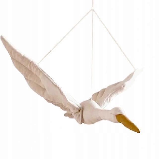 Decoración de cisne colgante de felpa