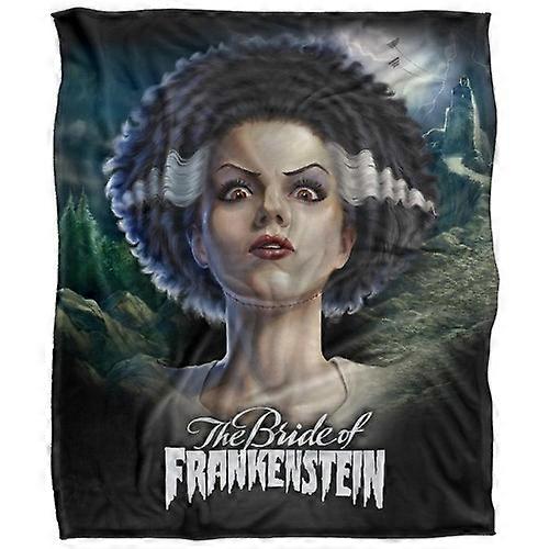 Universal Monsters Head Bride Of Frankenstein Blanket