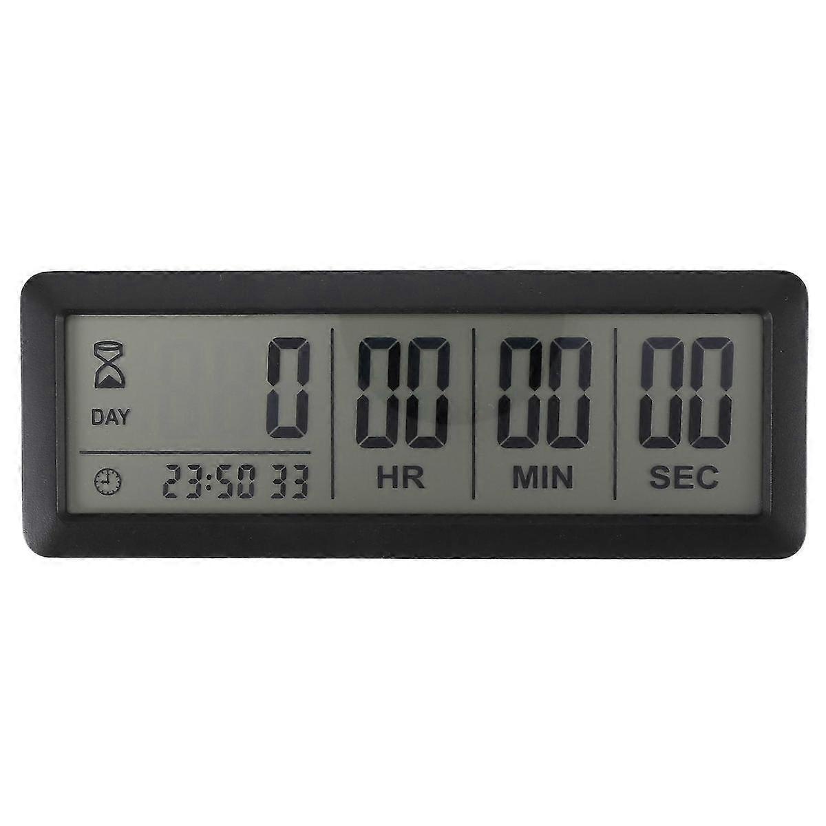 suitable for big digital countdown timer clock - 999 days countdown for graduation lab kitchen (black)
