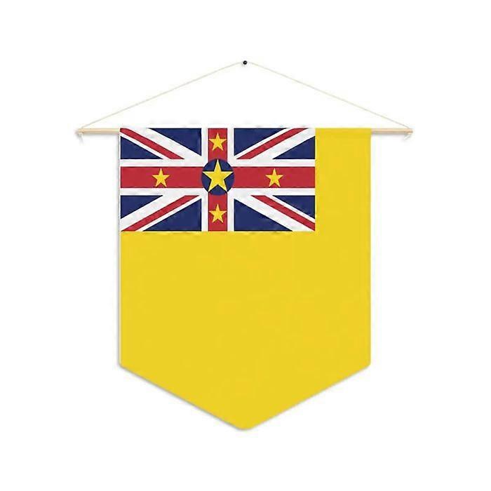 Flag - Niue - 30 x 45 cm - Polyester - Double-sided print - Accessories included