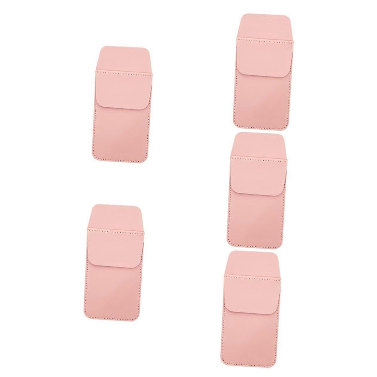 5pcs Pocket Protector for Lab Coats - Nurse Pencil Pouch Organizer, Durable Fabric, Adjustable Size, Multiple Colors