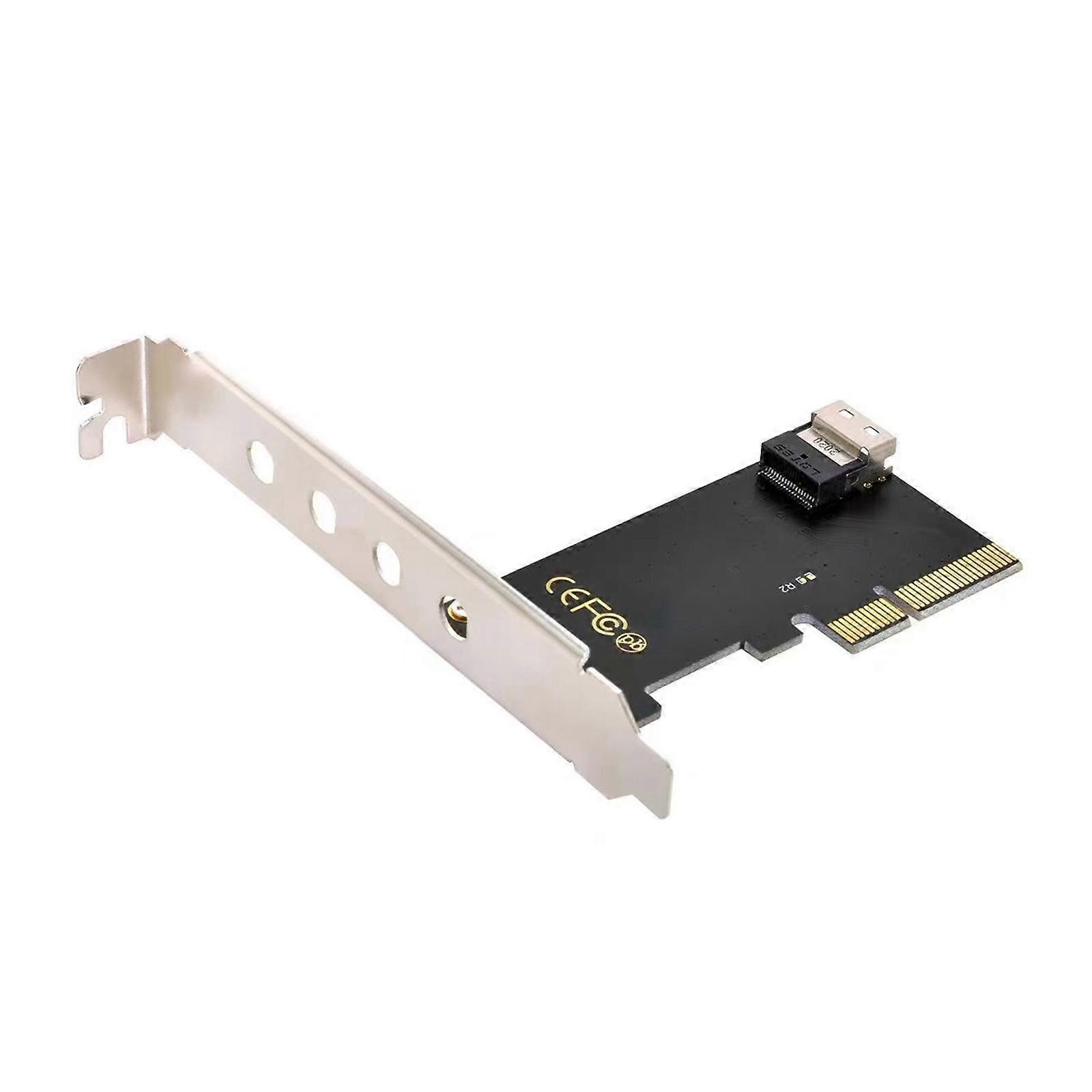Half Height Stand PCIe 4.0 X4 to Slimlines SFF8654 Adapter Card for Mainboard SSD 750 M.2 SFF8654