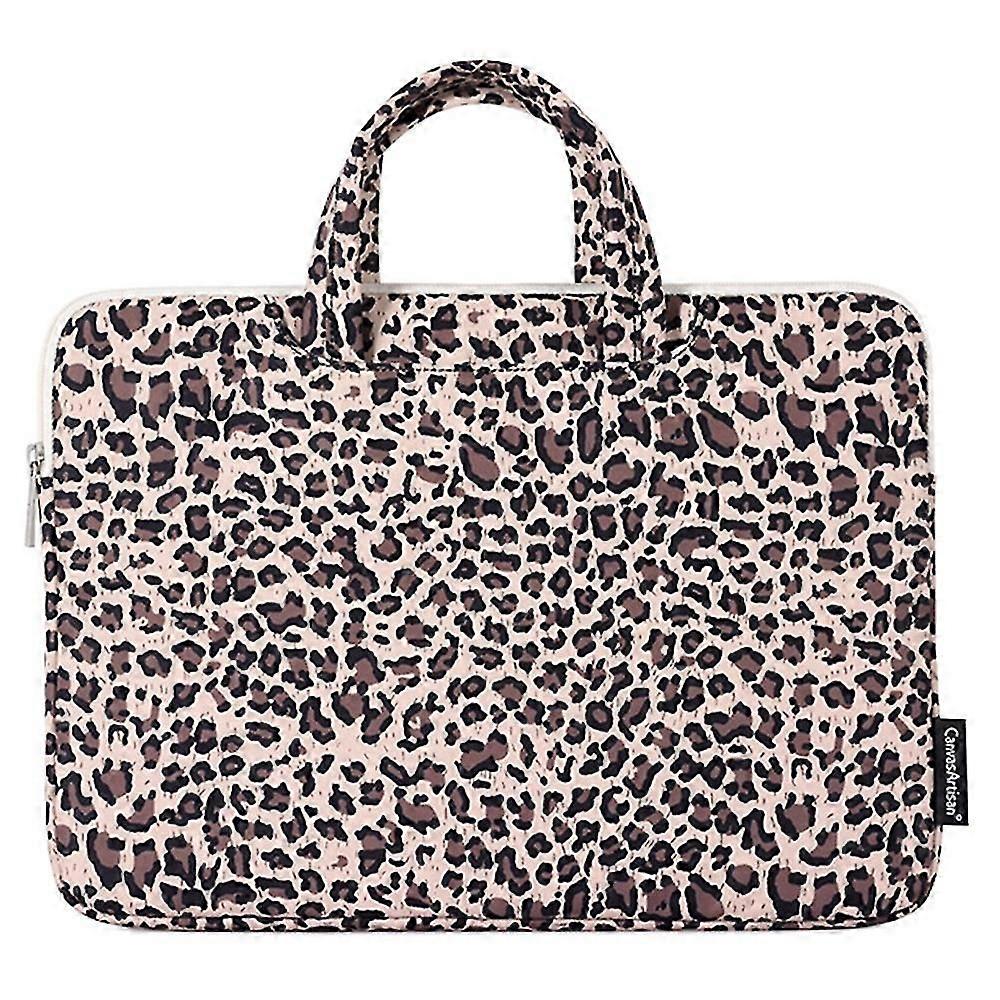12" Laptop Storage Bag Stylish Leopard Printing Pattern Notebook Computer Sleeve