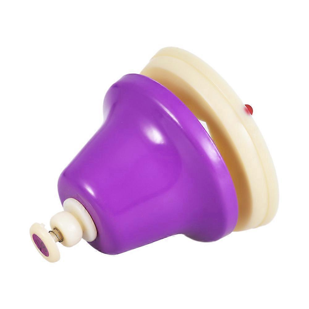 8 Notes Colorful Hand Bells Hand Bell Set Musical Percussion Instrument Iron & Plastic Material for Early Music Education