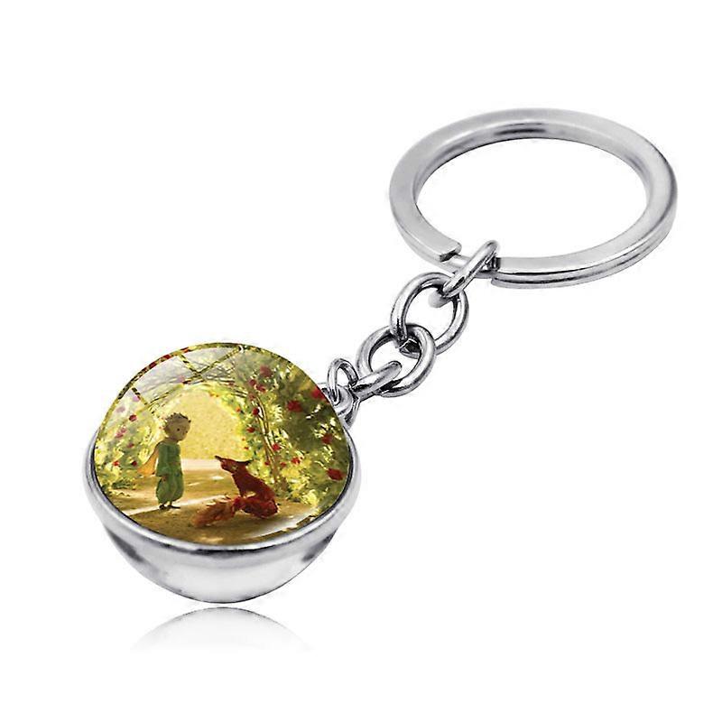 Le porte-clés à billes de verre double face Little Prince (3pcs, jaune)