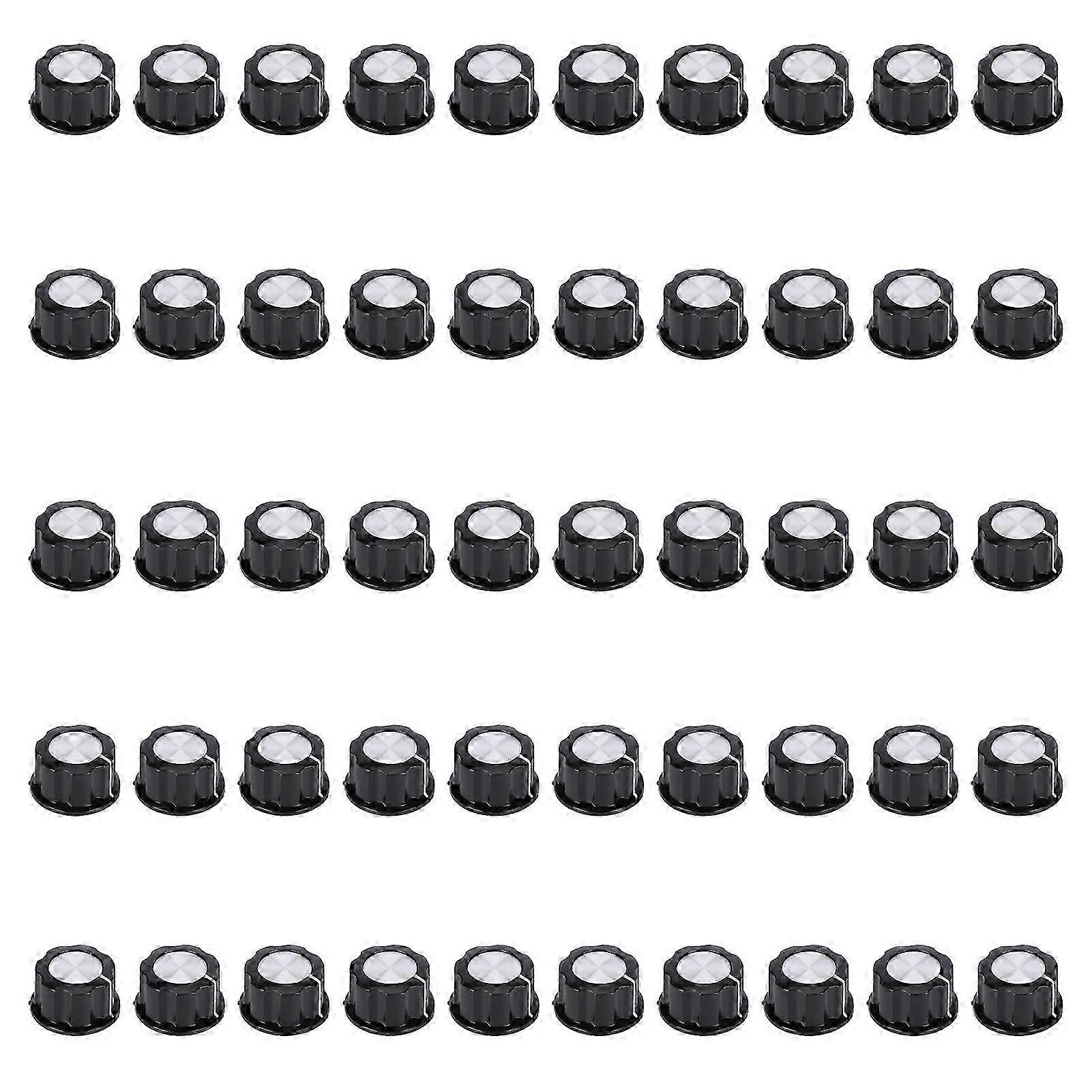 50PCS High Strength Small Volume Potentiometer Knobs for Speed Control