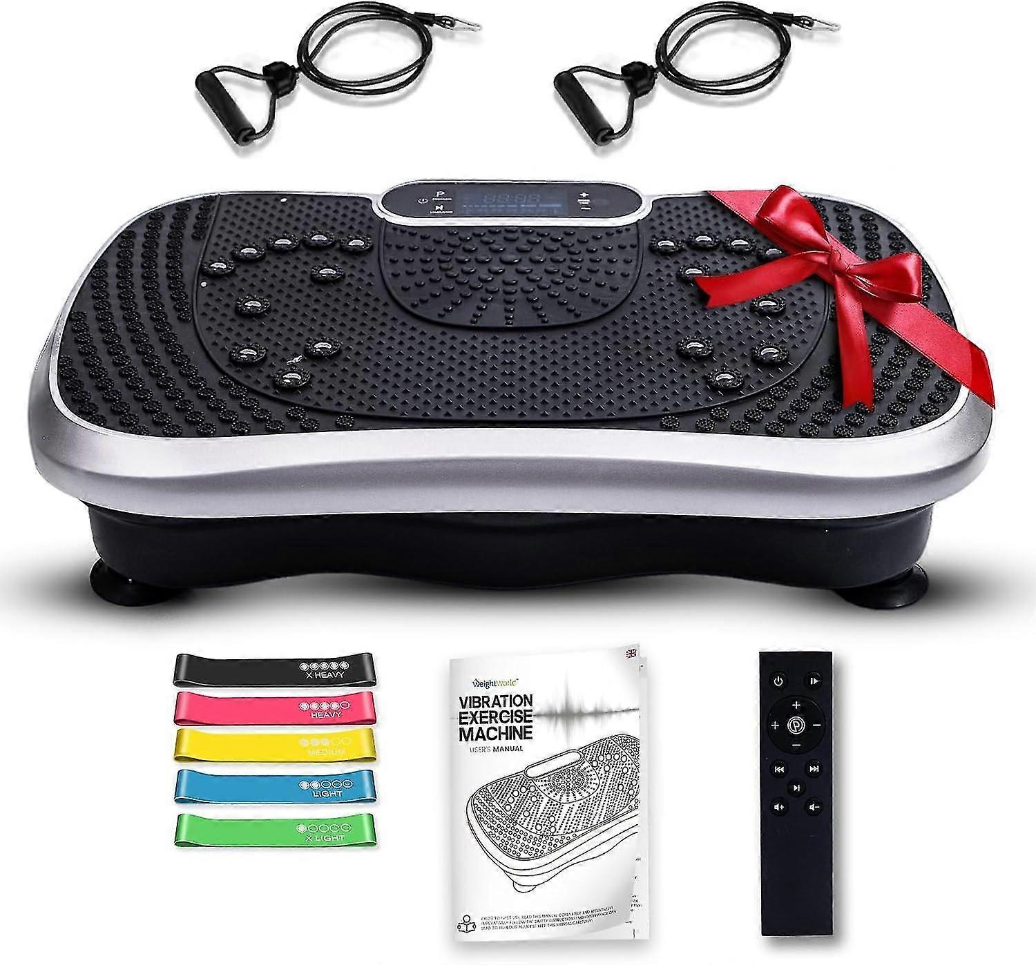 Vibration Plate Exercise Machine for Home Fitness Training with 99 Intensity Levels and 5 Programs for Full Body Workout