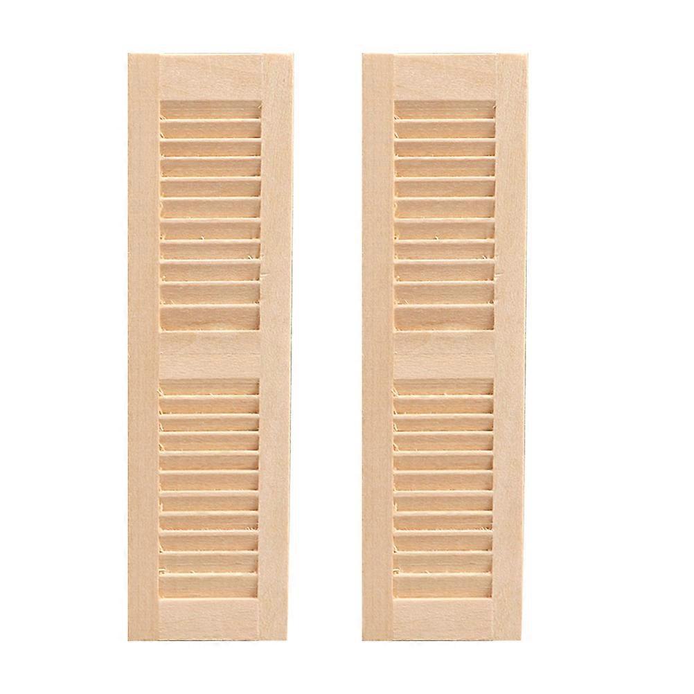 Miniature Shutters Synthetic Material Craftsmanship Design Photography 11.5X3.2CM 2Pcs