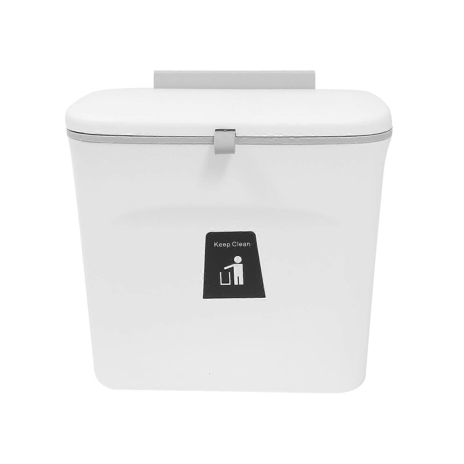 Cabinet Hanging Waste Bin Plastic and Magnet Material Hook Wall-mounted Storage 1Set