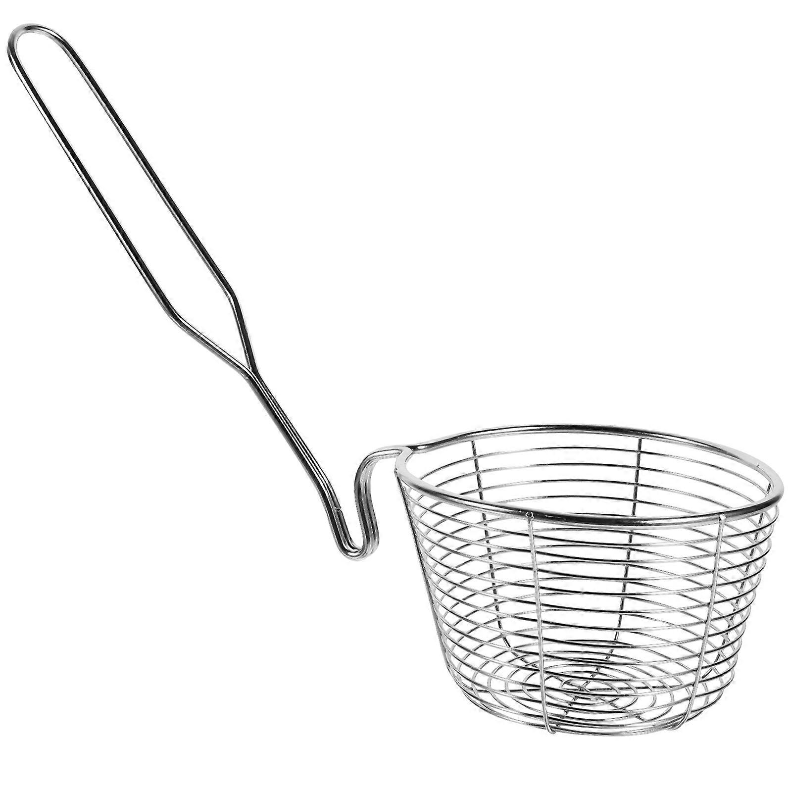 Multi Function Mesh Strainer with Long Handle for Noodles, Hot Pot, and Easy Draining   Kitchen Tool for Convenient Use