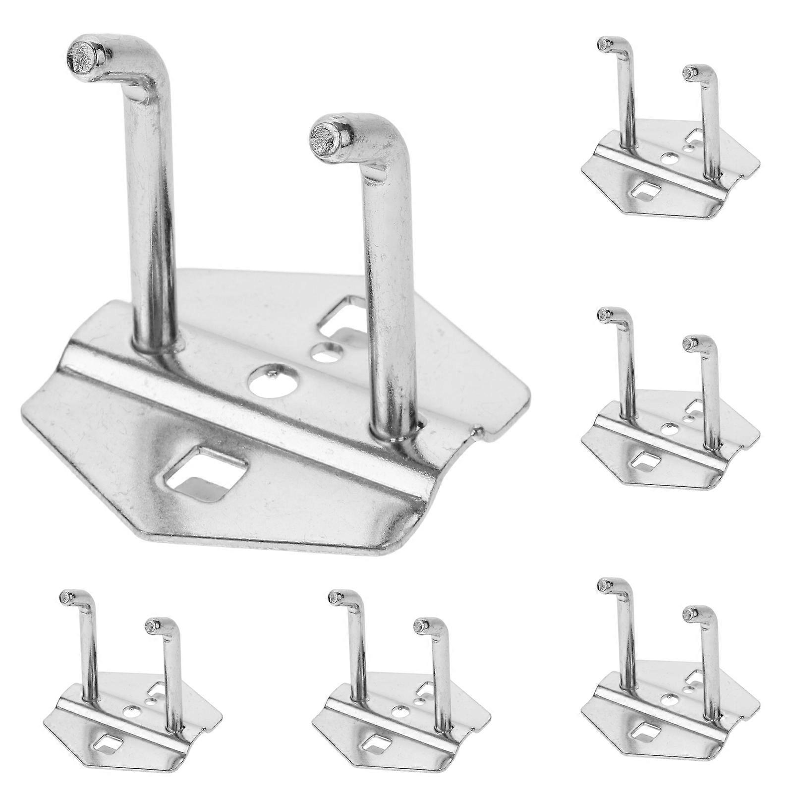 Utility Hangers Pegboard Hooks for Hanging Tools Home Organization Silver 6pcs