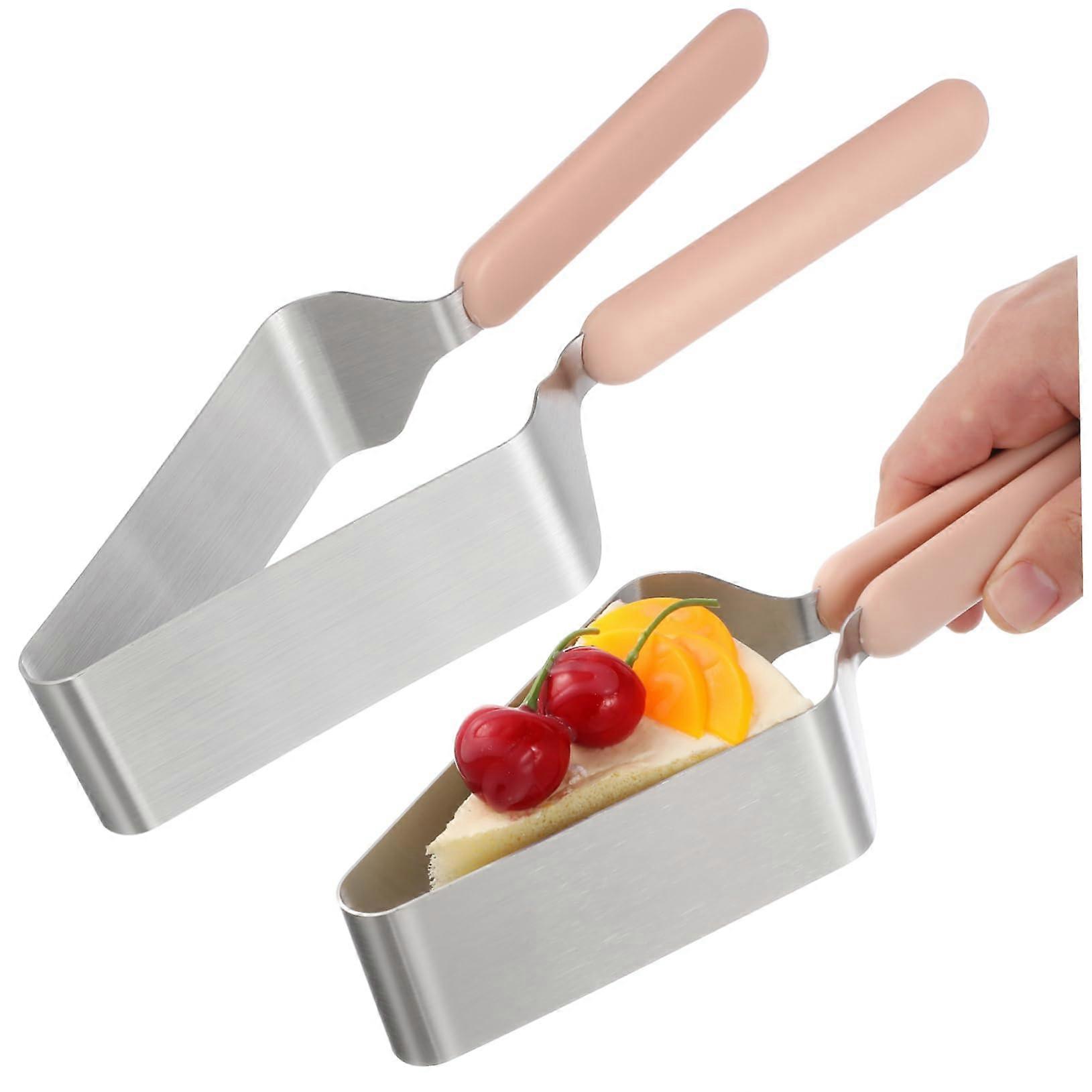 Cake Cutter Set Of 2 Precise Slicer Tongs For Even Cake Slices For Cakes And Cookies Baking Enthusiasts Kitchen Tool