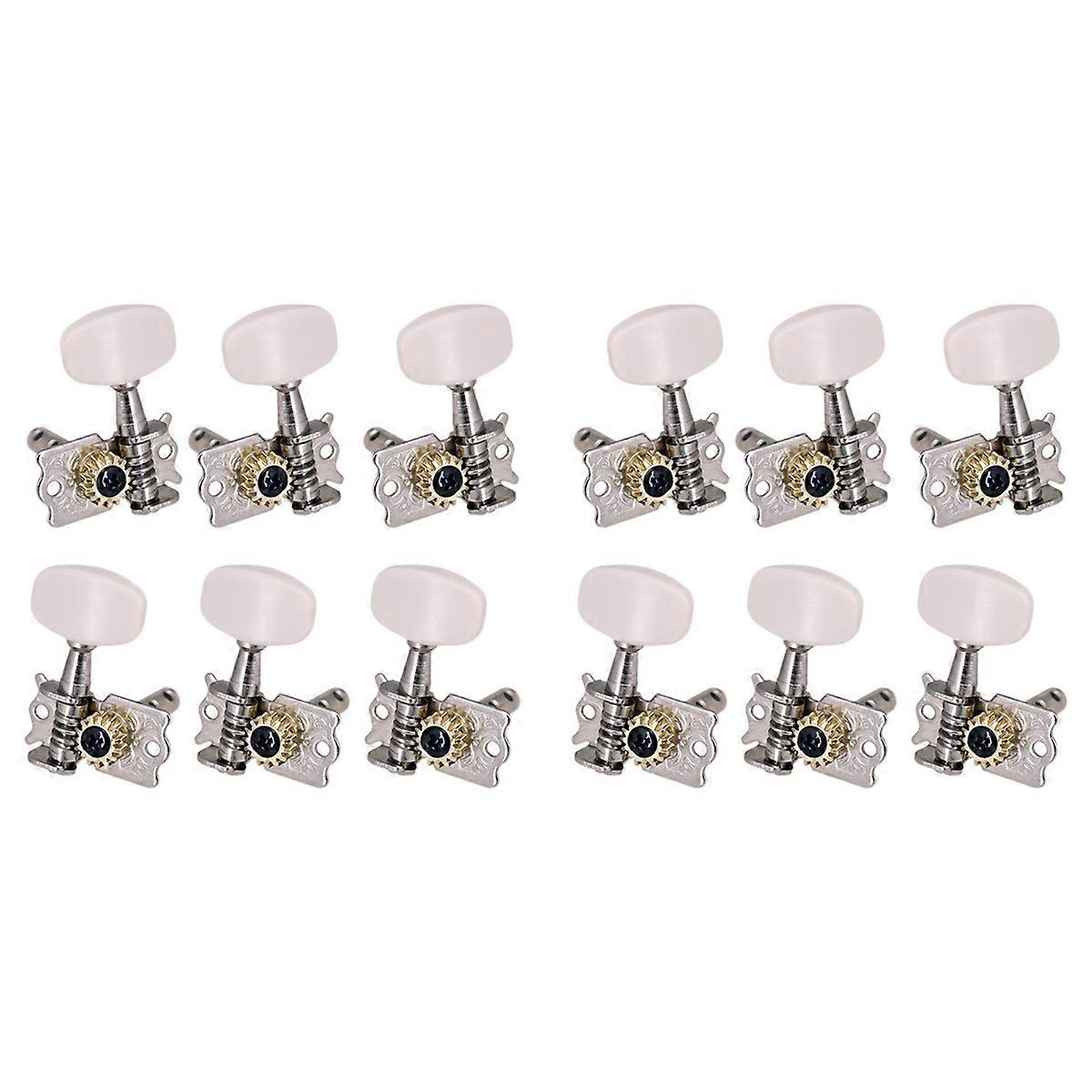 6Pcs 3R3L Open Machine Heads Acoustic Folk Guitar Tuning Peg Part