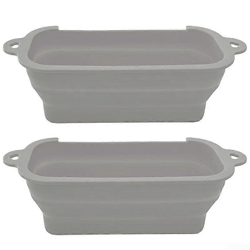 Silicone Oil Drip Pan for Grills, Space-Saving Cleaning Solution Made of Silicone, Gray, Compatible with All Grill Models