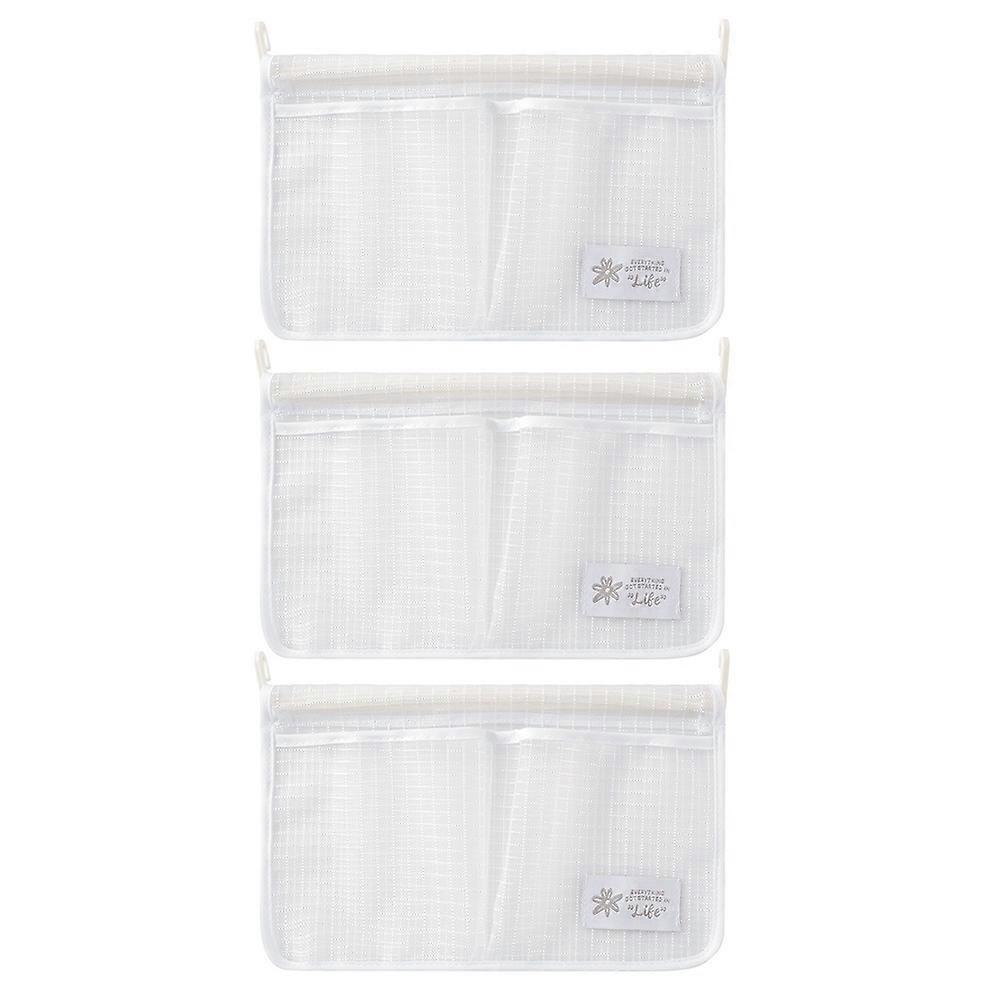 Hanging Refrigerator Organizer Double-Compartment PP Material Large Opening 3Pcs