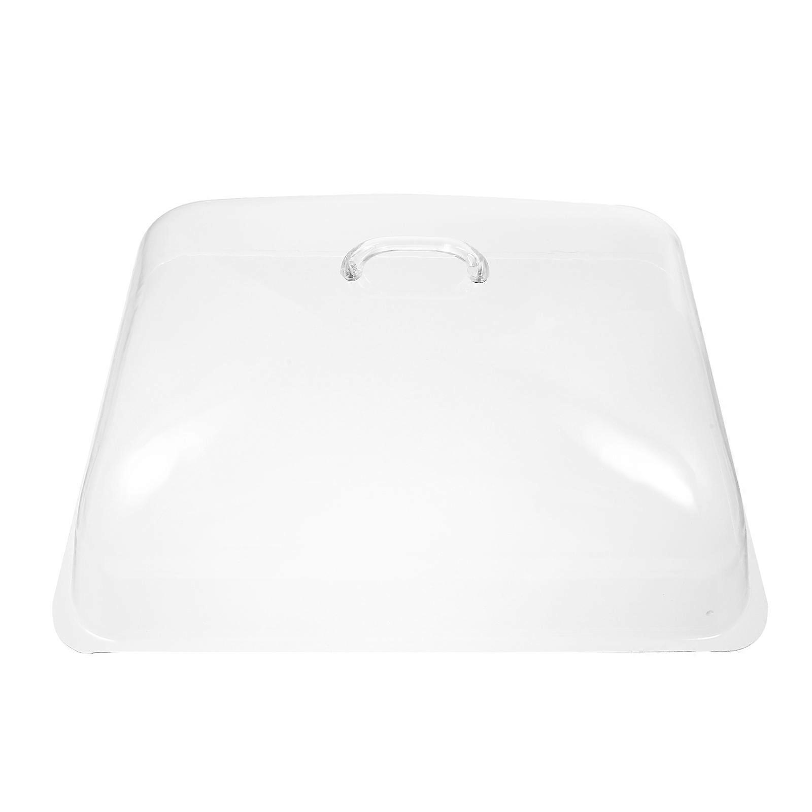 Transparent PVC Food Cover for Home Use Keeps Insects Away Square Shape Tight Seal 1pc