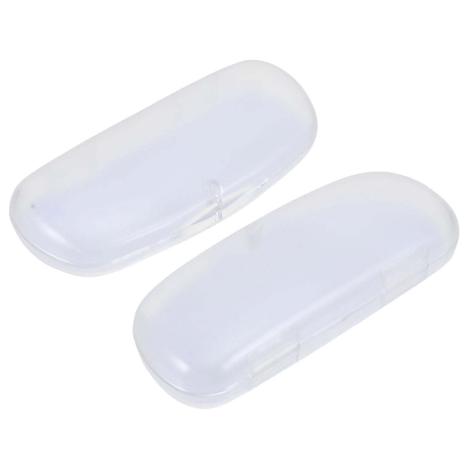 Eyeglasses Holder Simple Eyeglasses Cases Protect From Collisions PVC 2Pcs