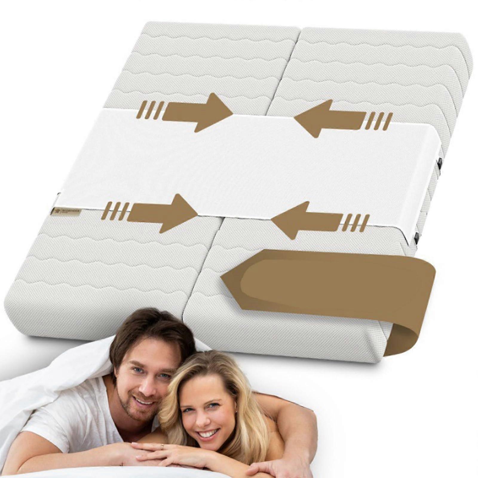 Bed Twin to King Converter Kit with Non-Slip Twin Bed Connector and Gap Filler for Hotel Split Beds and Couples
