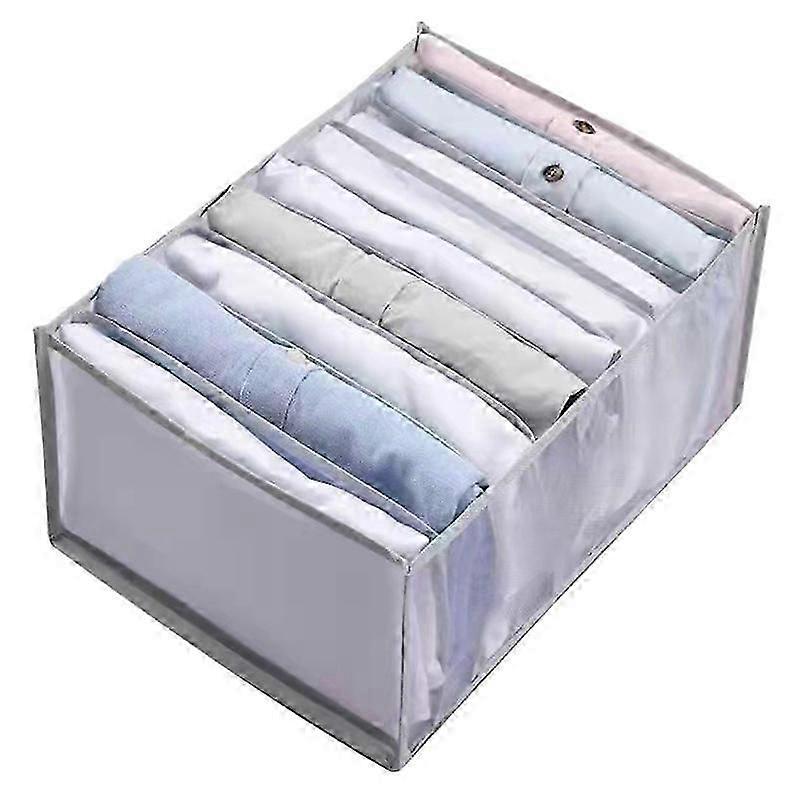 7/9/11 Grids Compartment Home Collapsible Underwear Storage Box Organizing Dormitory Mesh Bag